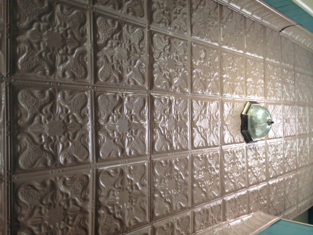 My New Entryway Tin Ceiling Tiles From The American Tin
