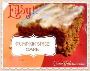easy pumpkin spice cake