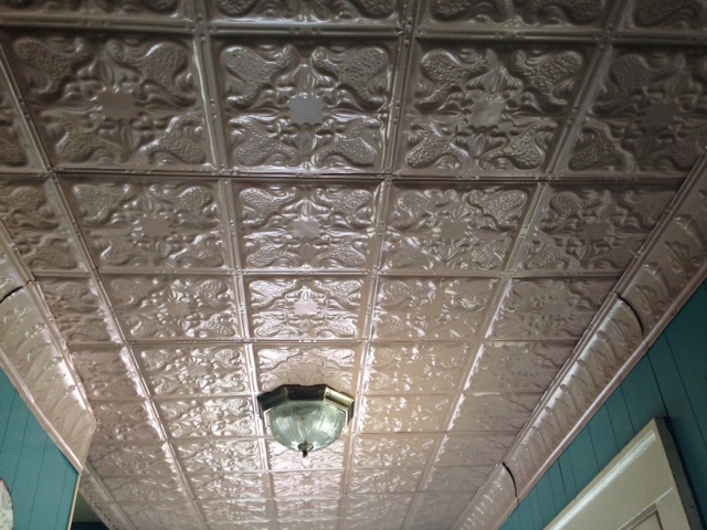 My New Entryway Tin Ceiling Tiles from The American Tin Ceiling Company ...