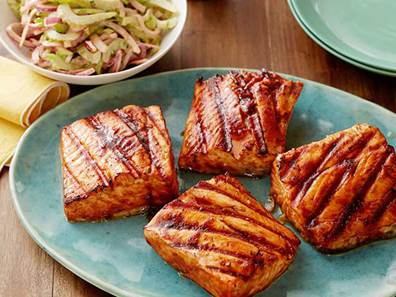 Sweet and Spicy Grilled Salmon