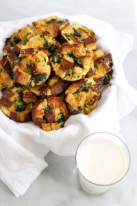 Mini Breakfast Casseroles with Spinach and Cheese-3