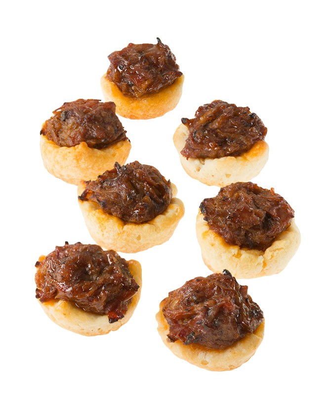 Pulled Pork with BBQ Sauce on a Biscuit