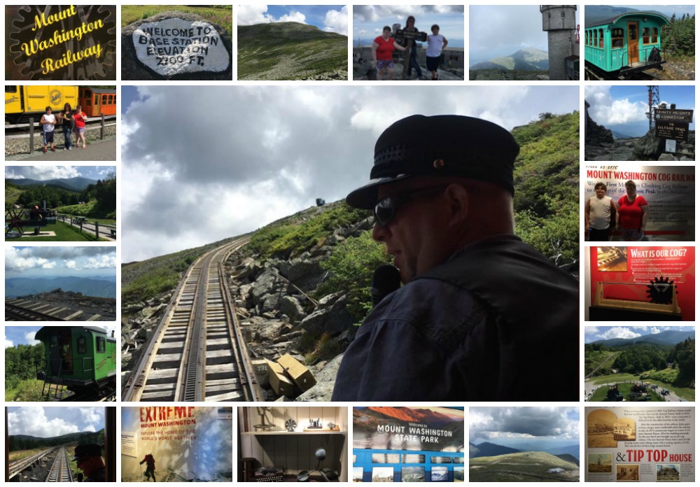 cog railway collage