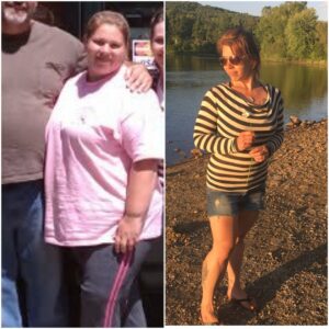 Lifestyle Consultant, Erica Buteau, Before and After 180 Pound Weight Loss