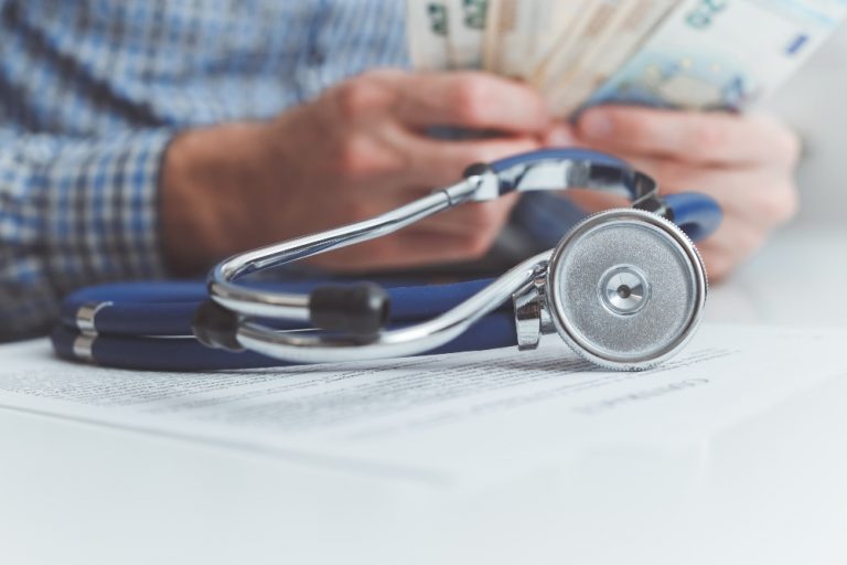 stethoscope on table