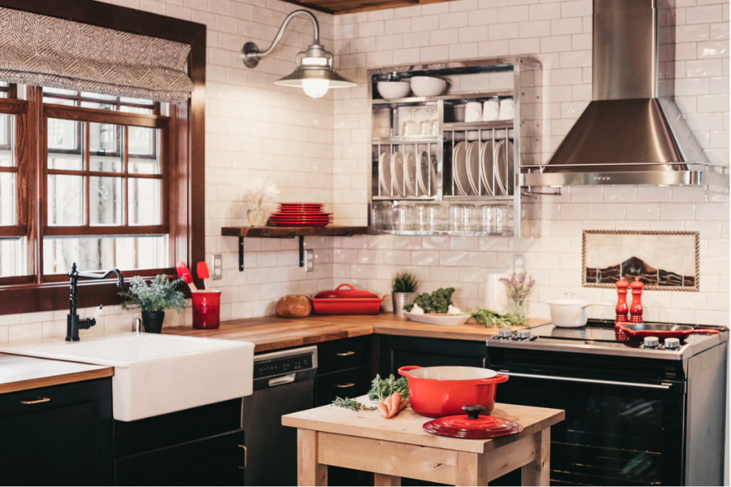 an example of a sleek and practical kitchen