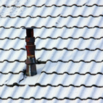 A roof covered in snow.