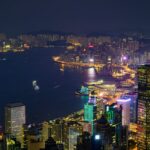 photo of hong kong skyline at night