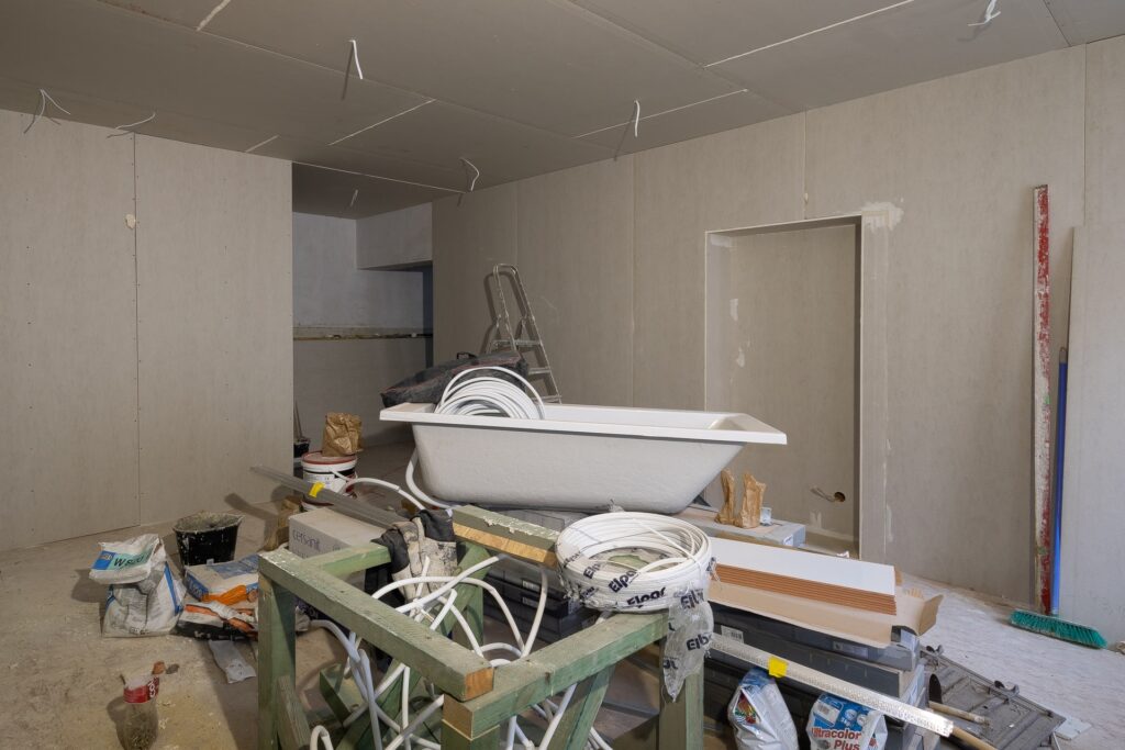 an example of a home being repaired.