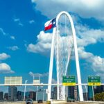 margaret hunt hill bridge in dallas texas