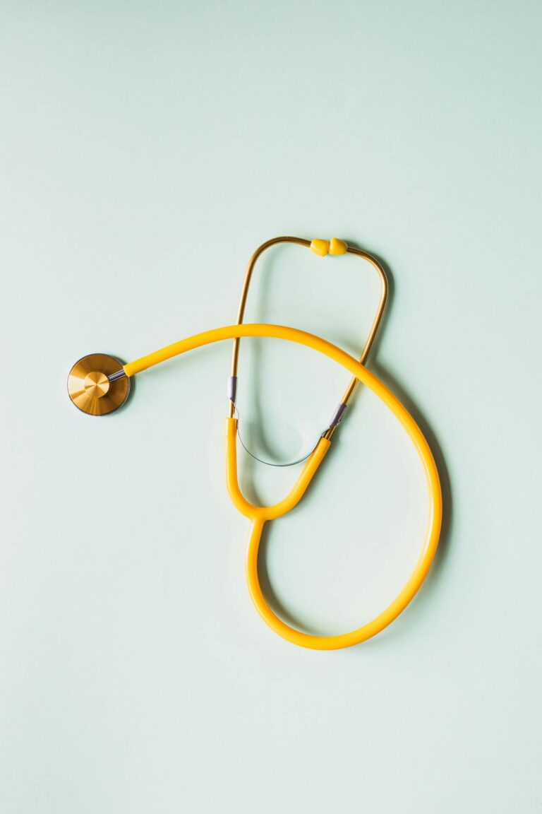 A yellow stethoscope