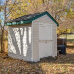photo of shed near trees