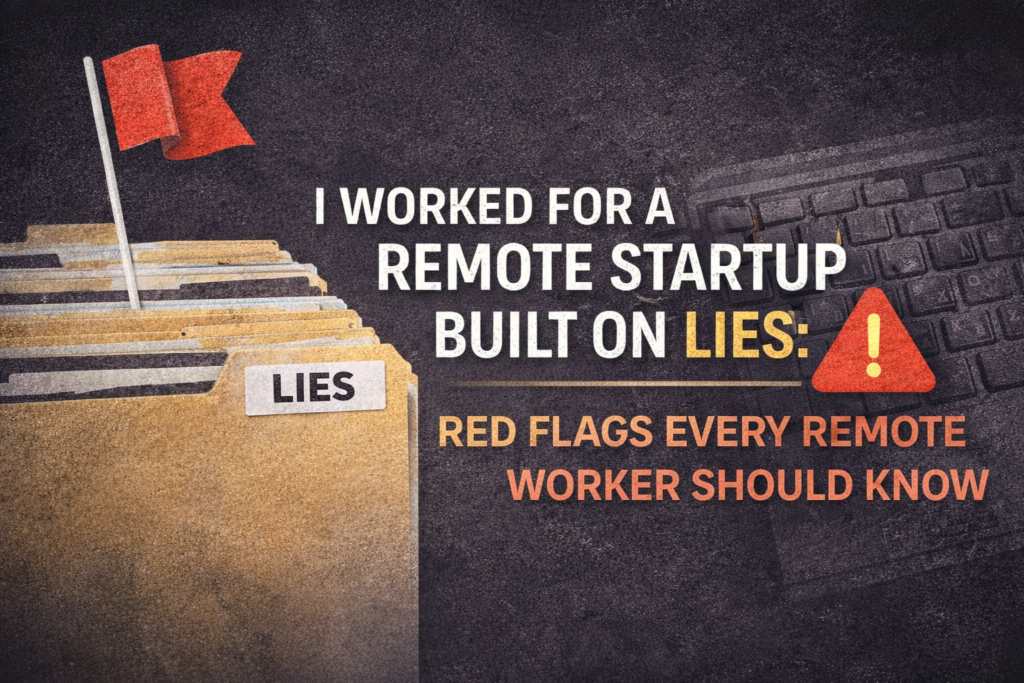 Red flags at remote startups