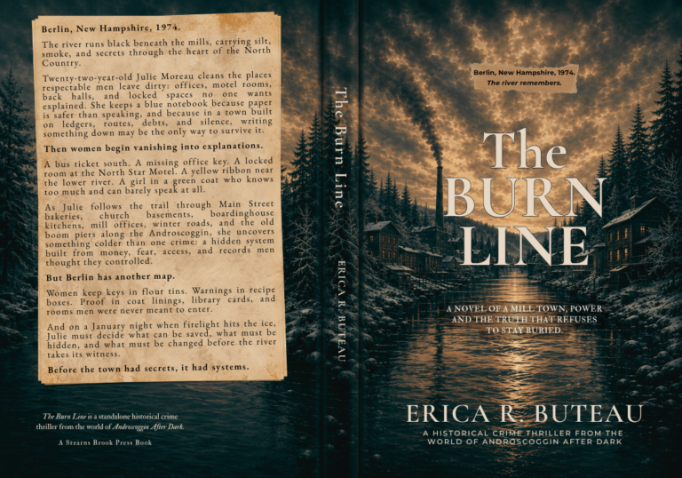 The Burn Line by Erica R. Buteau, full book cover spread